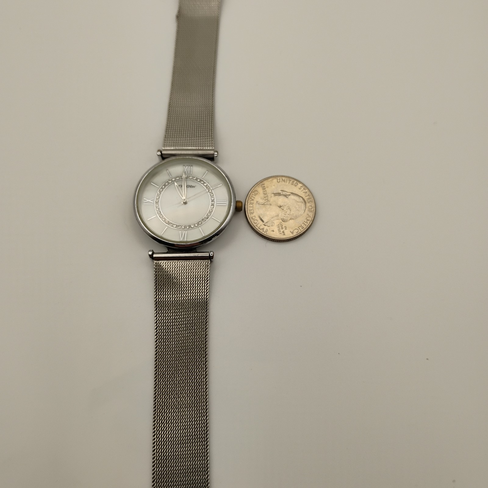 Lot Of 3 Vintage Ladies Stainless Steel Mesh Watches Needs Batteries