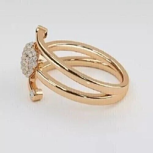 2.50mm White Treated Diamond Ring Heart Shape Design VVS1 Certified ! Ideal Gift