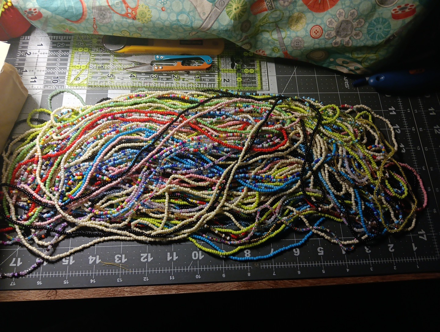 100 Beaded Necklaces, Italian Plastica