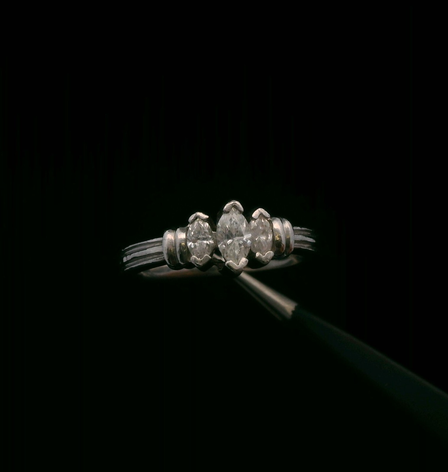 Platinum 950 0.50cttw Diamond Ring – Size 5.75 – 6.80g