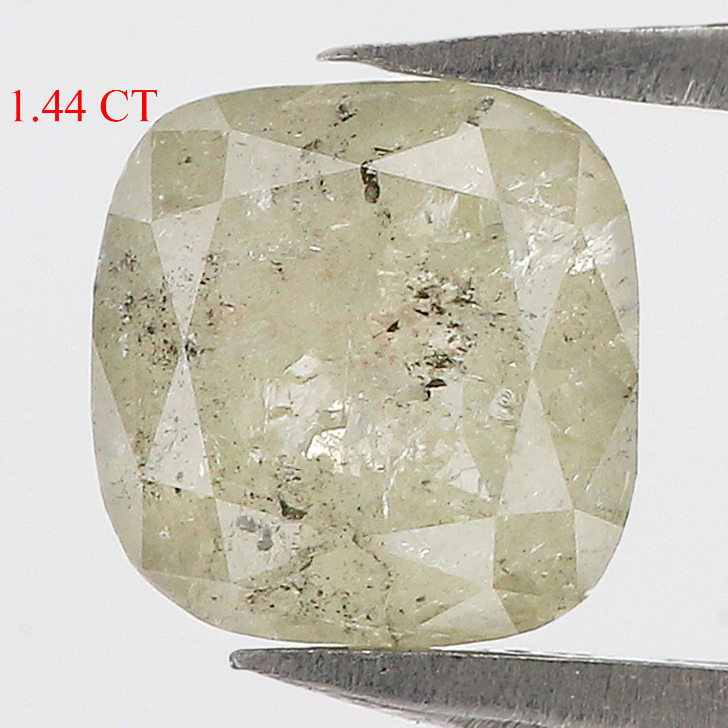 1.44 CT Natural Loose Cushion Shape Diamond 6.40 MM Grey Color Diamond QL6437