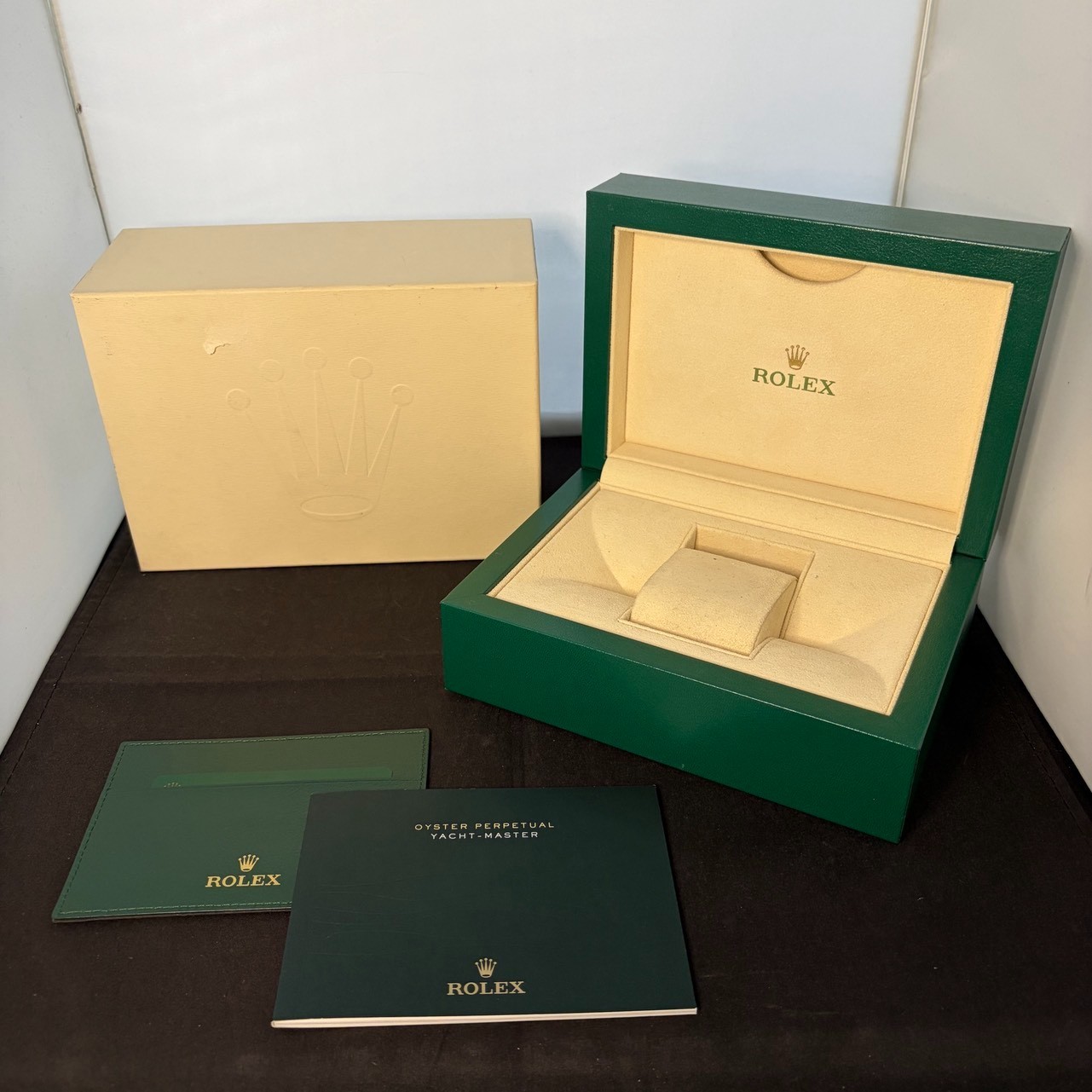 ROLEX Watch Box Case 39139.04 Booklet of YACHT-MASTER 100%Authentic YZ8052