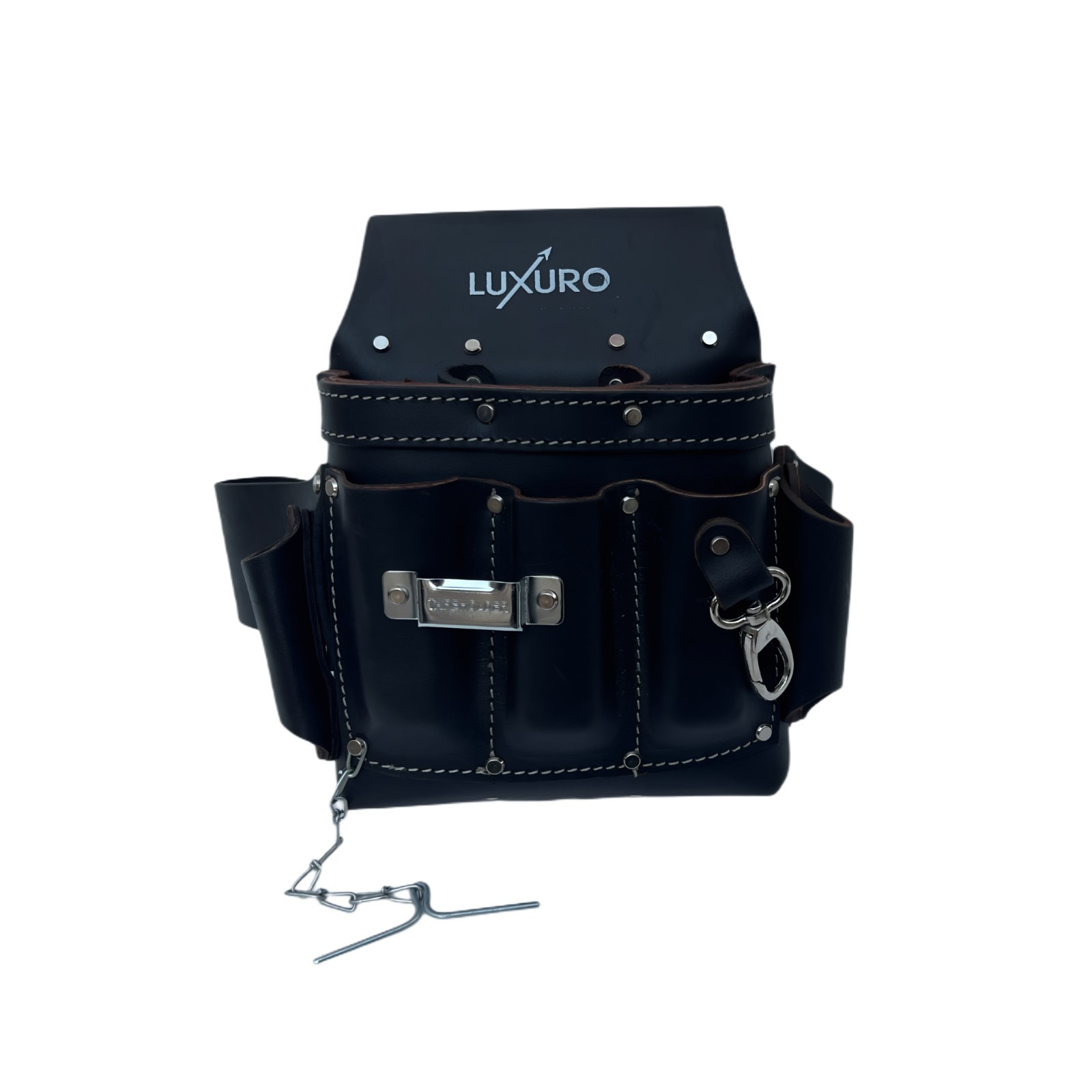 Electrician Leather Tool Pouch | Premium Full-Grain Leather | 10 Pockets