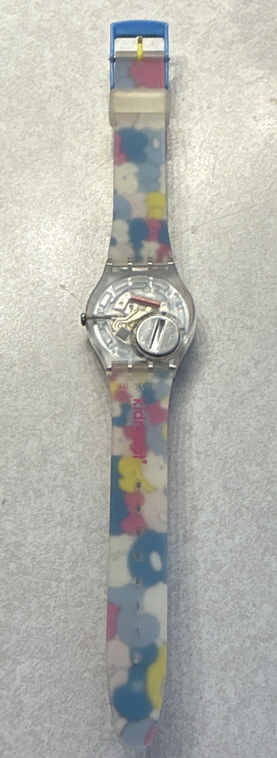 Swatch love song Quartz 34mm Vintage 1990s Multicolor needs battery