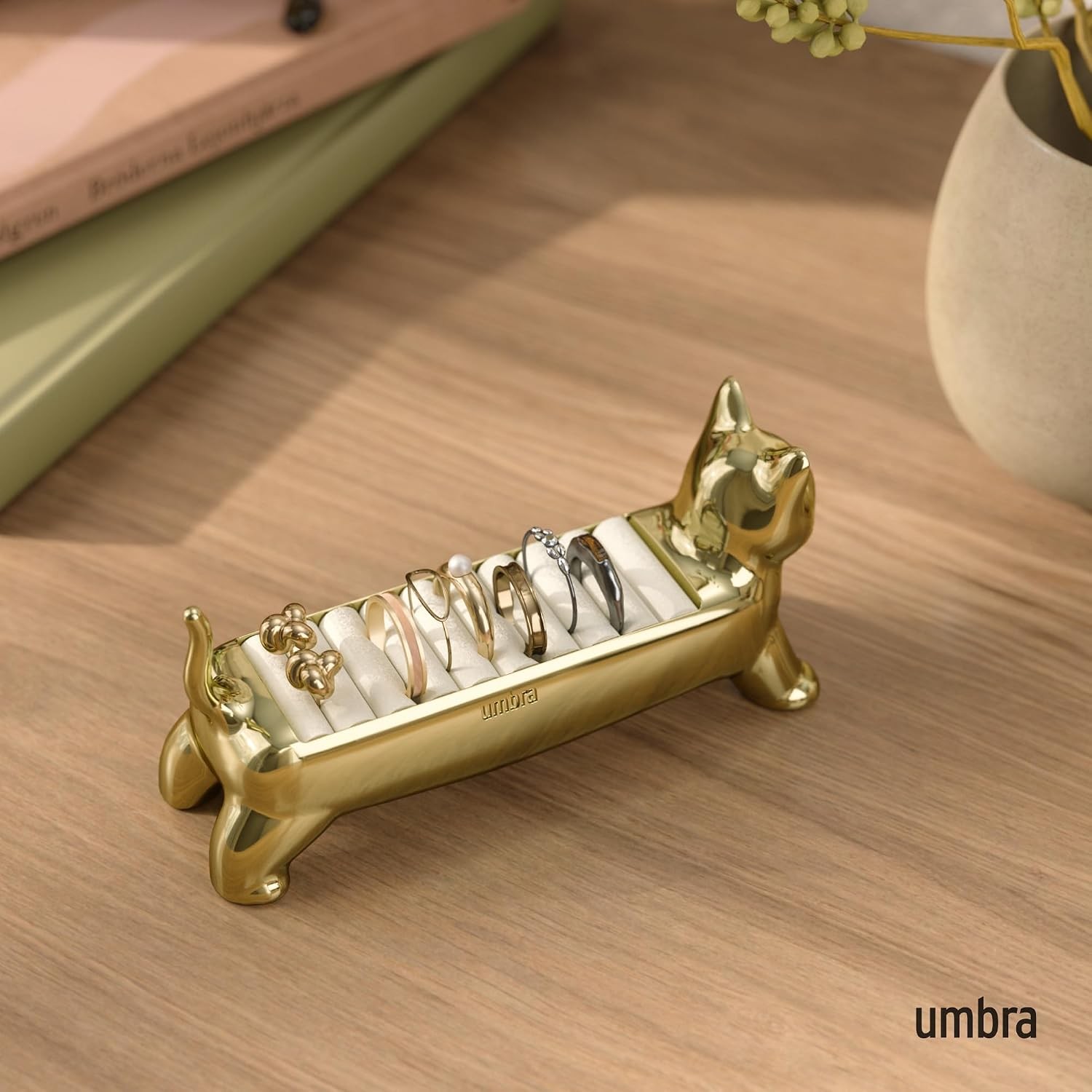 Umbra Ali Cat Ring Holder – Gift for Pet Kitty Kitten Lover – Jewelry Storage, G