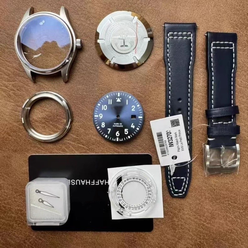DIY 40mm Case + Leather Strap For Watch ETA 2824 Movement aftermarket