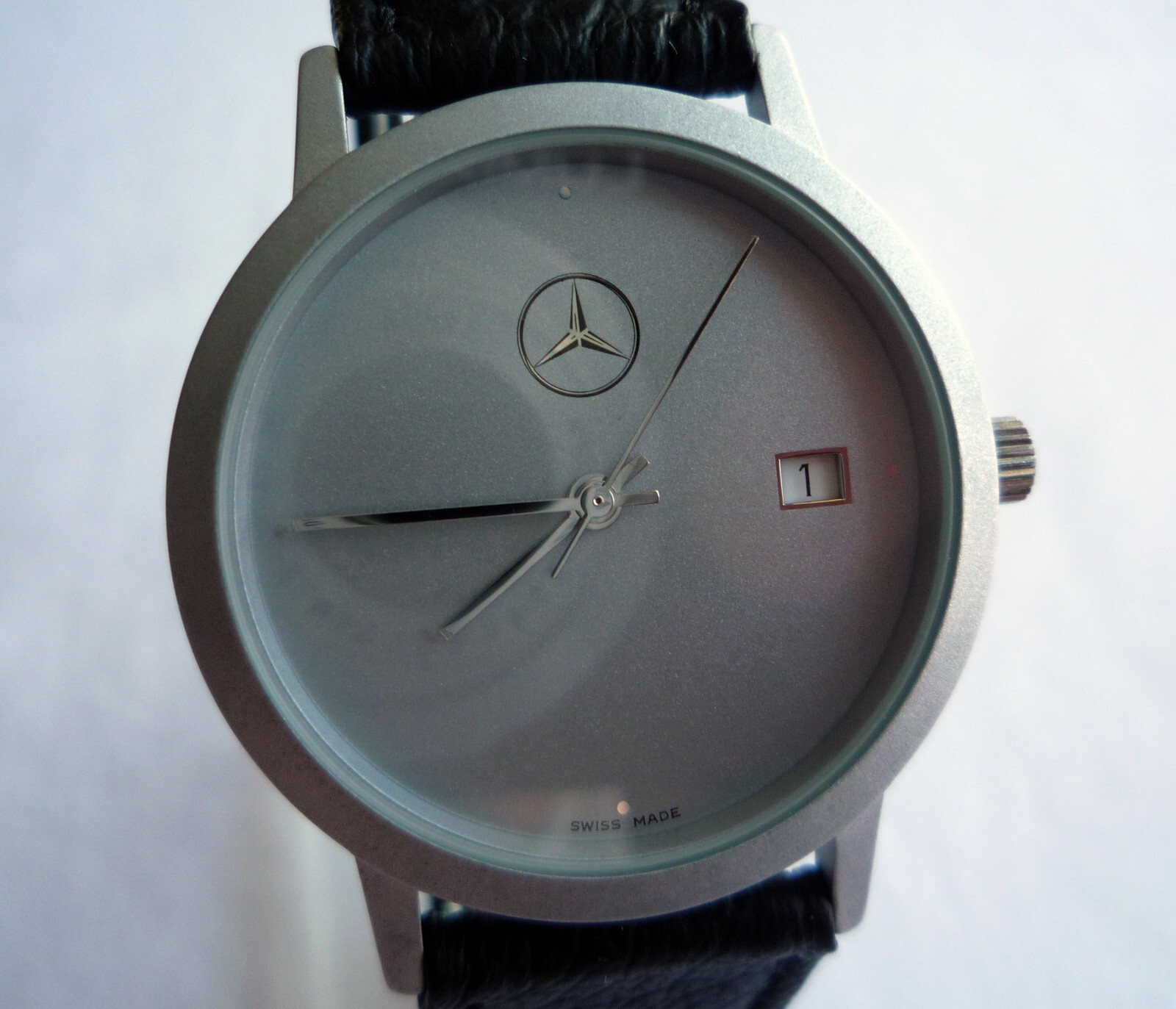 Mercedes Benz Vintage Classic Car Accessory Sport Basic Design Swiss Made Watch