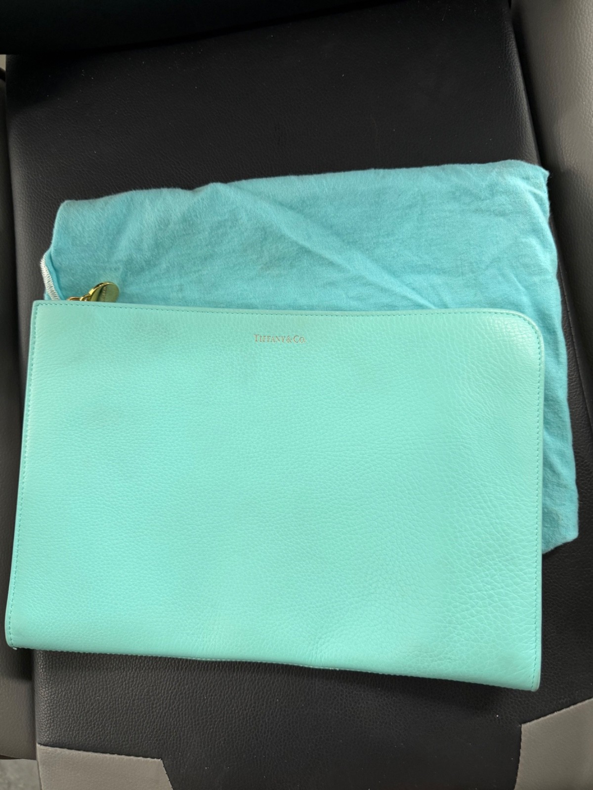 Tiffany & Co. Embossed Logo clutch