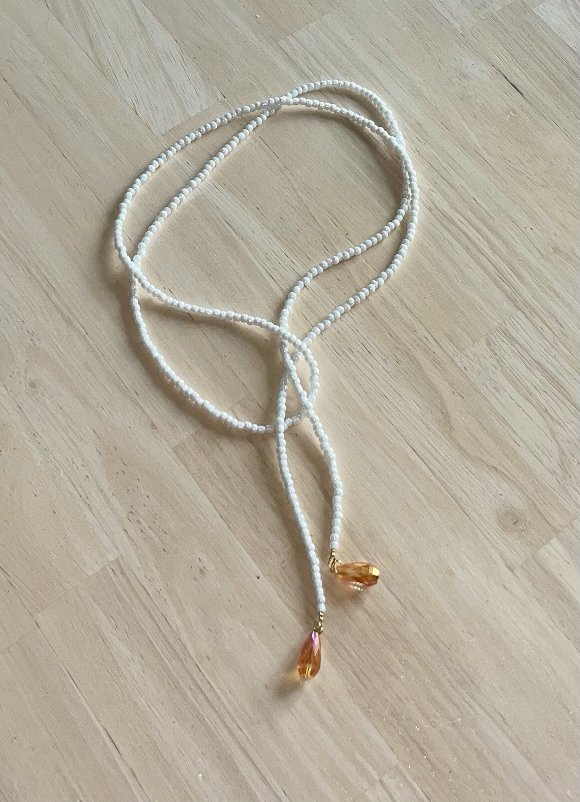 Beaded Wrap Necklace Statement Jewelry Y Necklace
