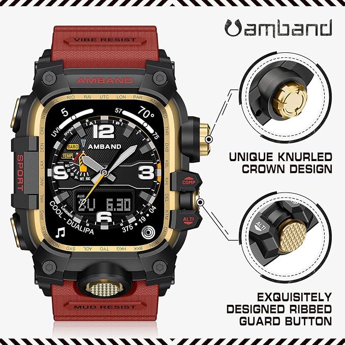 Luxury Rugged Metal TPU Case+Band Strap For iWatch Series 10 9 8 7 6 5 SE Ultra