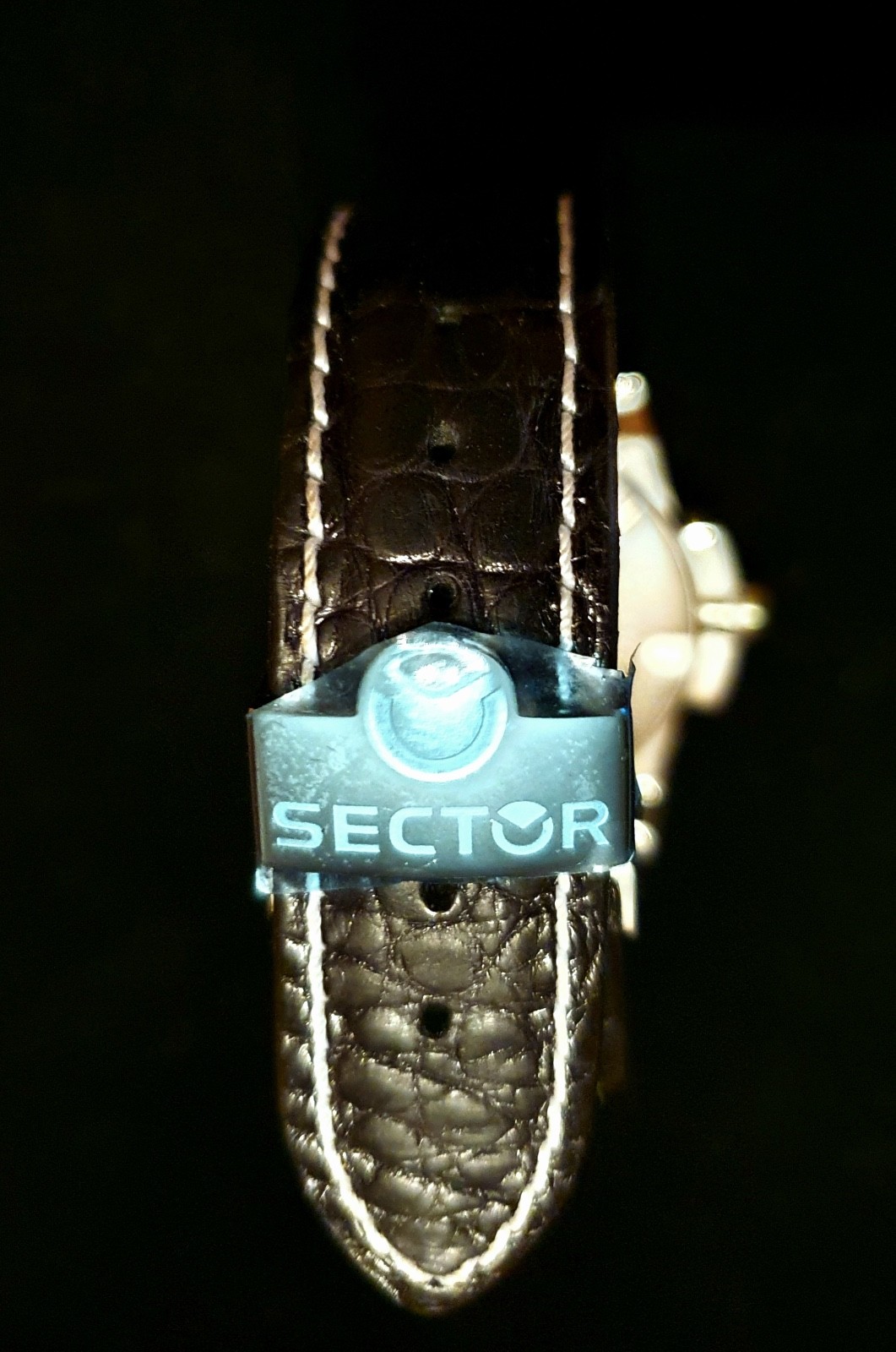 New Sector 850 Moon Face Steel Leather 100Mt Swiss Made Watch