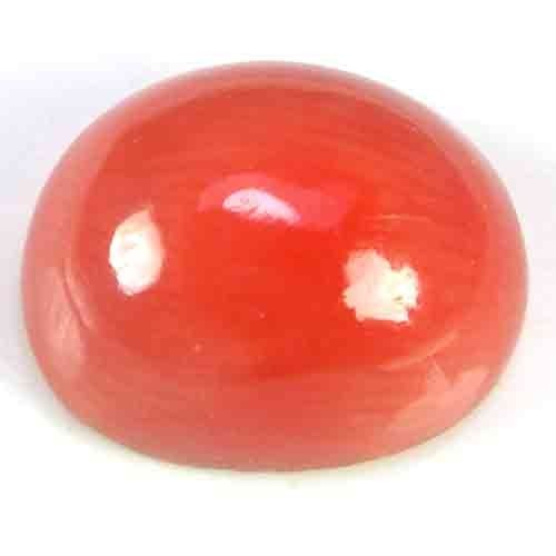 GLAMOROUS !! OVAL CABOCHON VIVID ORANGE COLOR TUNESIA CORAL GEM 2.3CT
