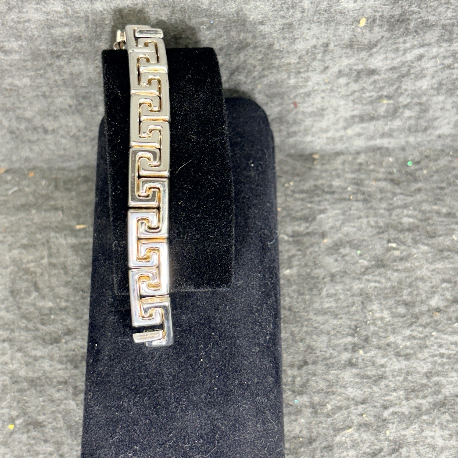 Milor Sterling Silver 925 Greek Key Bracelet Make In Italy