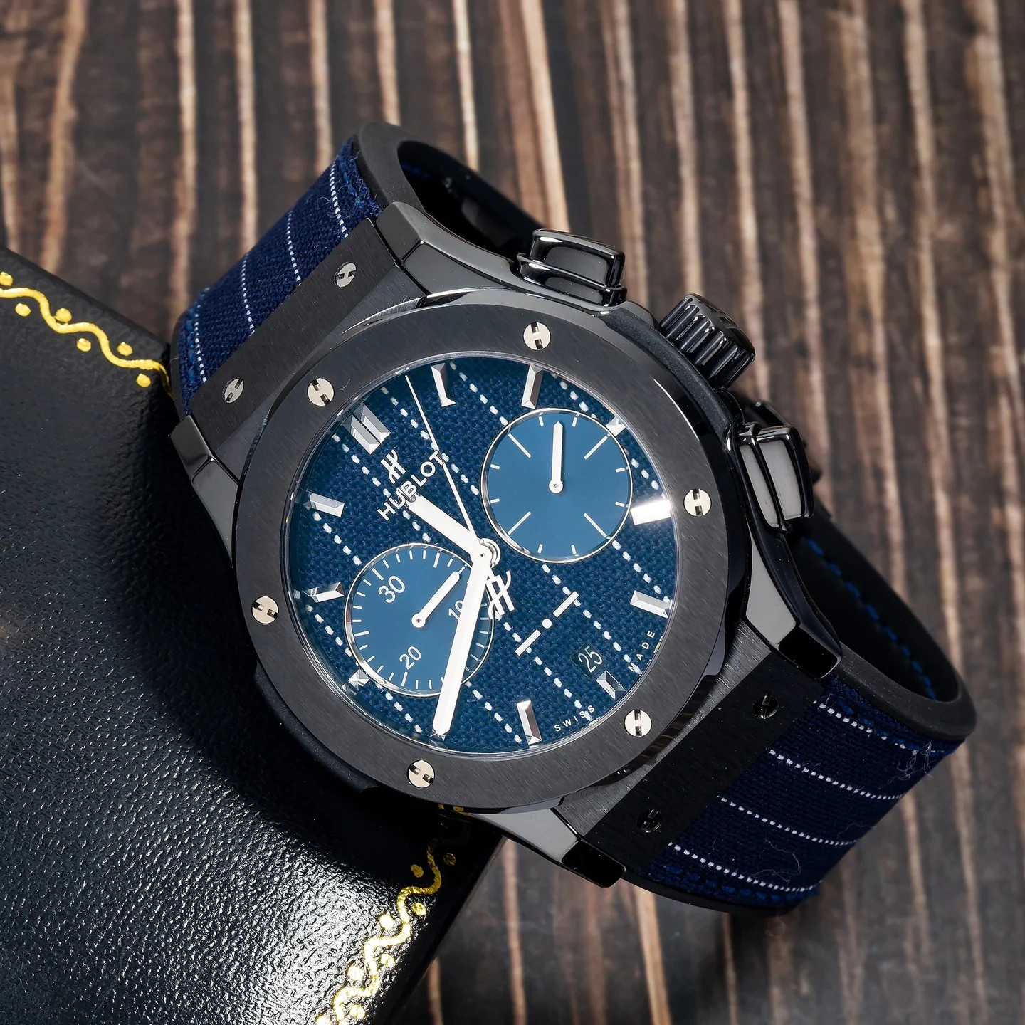 Hublot Classic Fusion Chronograph 45MM Blue Dial-521.CM.2707.NR.ITI18