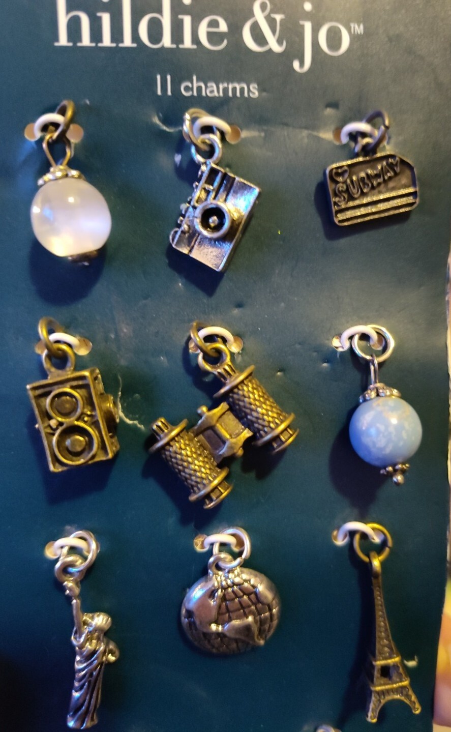 Hildie And Jo- 11 Pc Adventurous Travel Charms