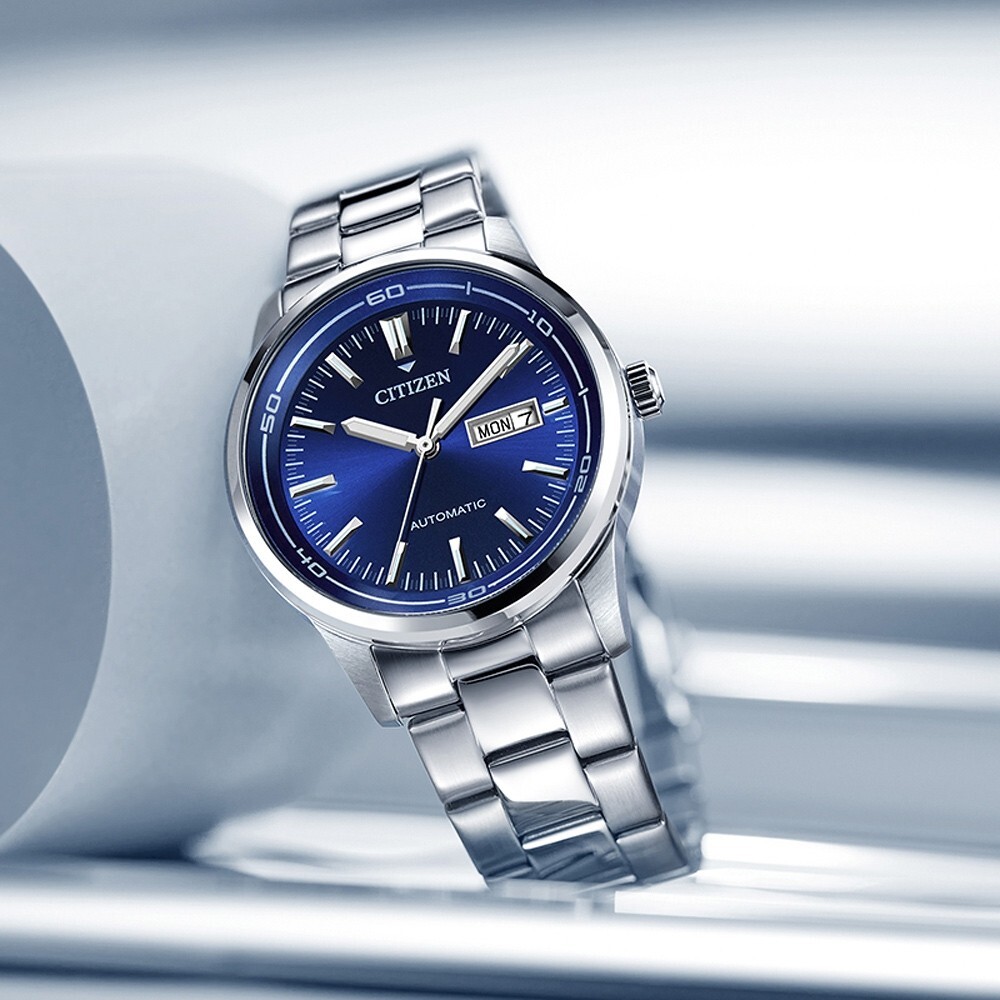 new Citizen Ø42mm automatic mechanical NH8400-87L Blue Dial see thru case back