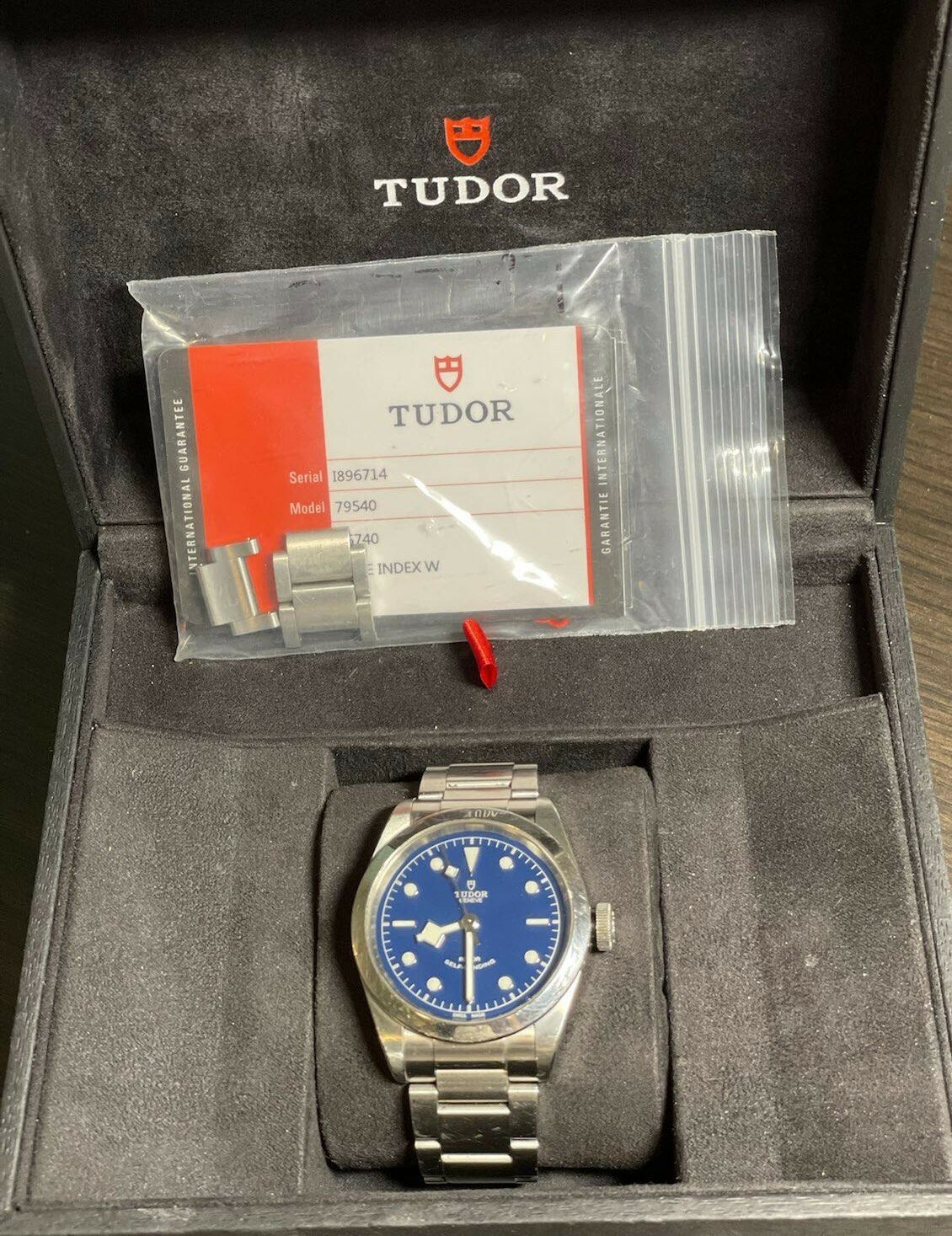 A Beautiful TUDOR Black Bay Blue Men’s Watch, SS, Blue Face