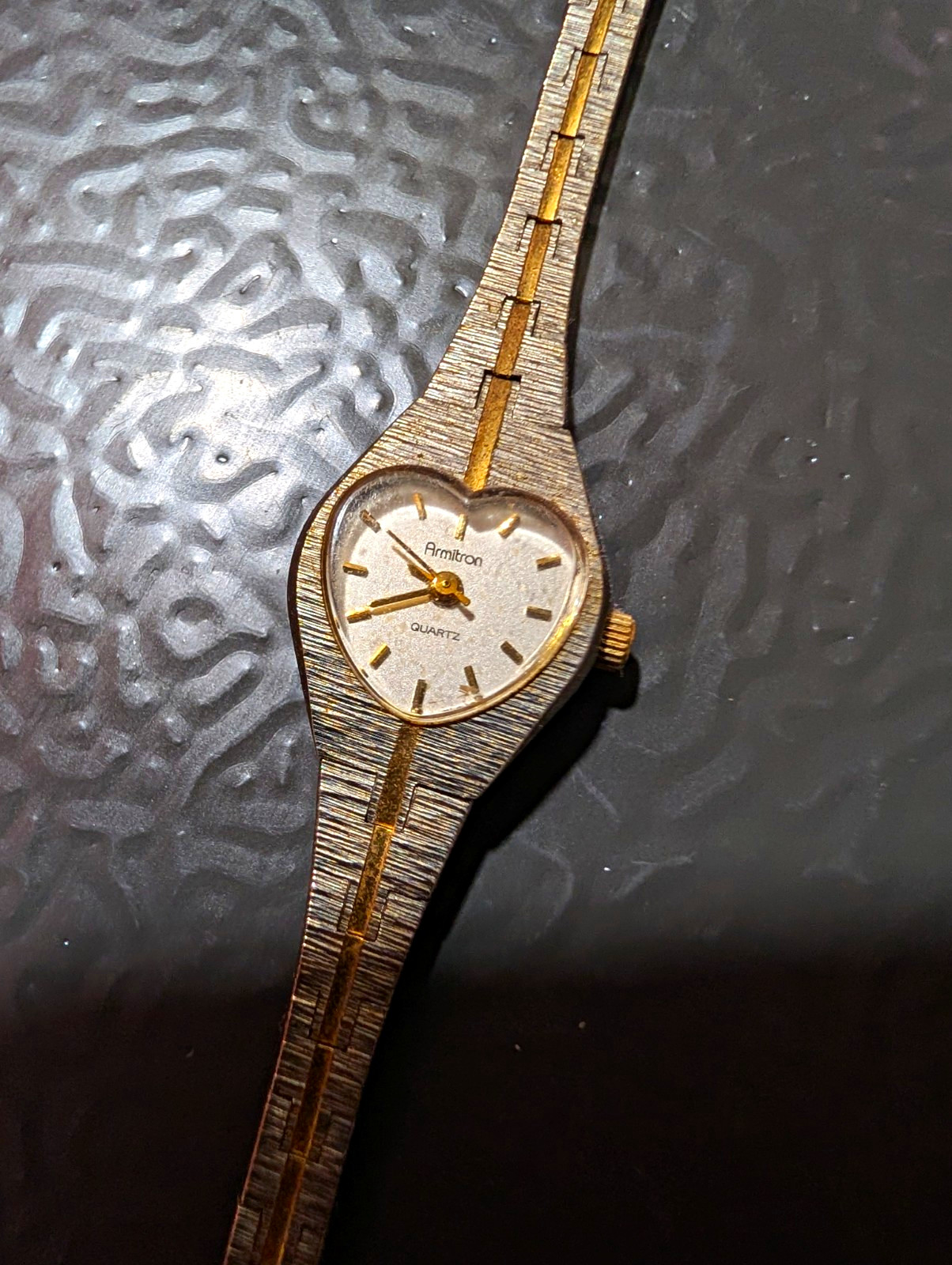 Armitron Women’s Dress Quartz Gold Tone Analog Bracelet Watch White Dial