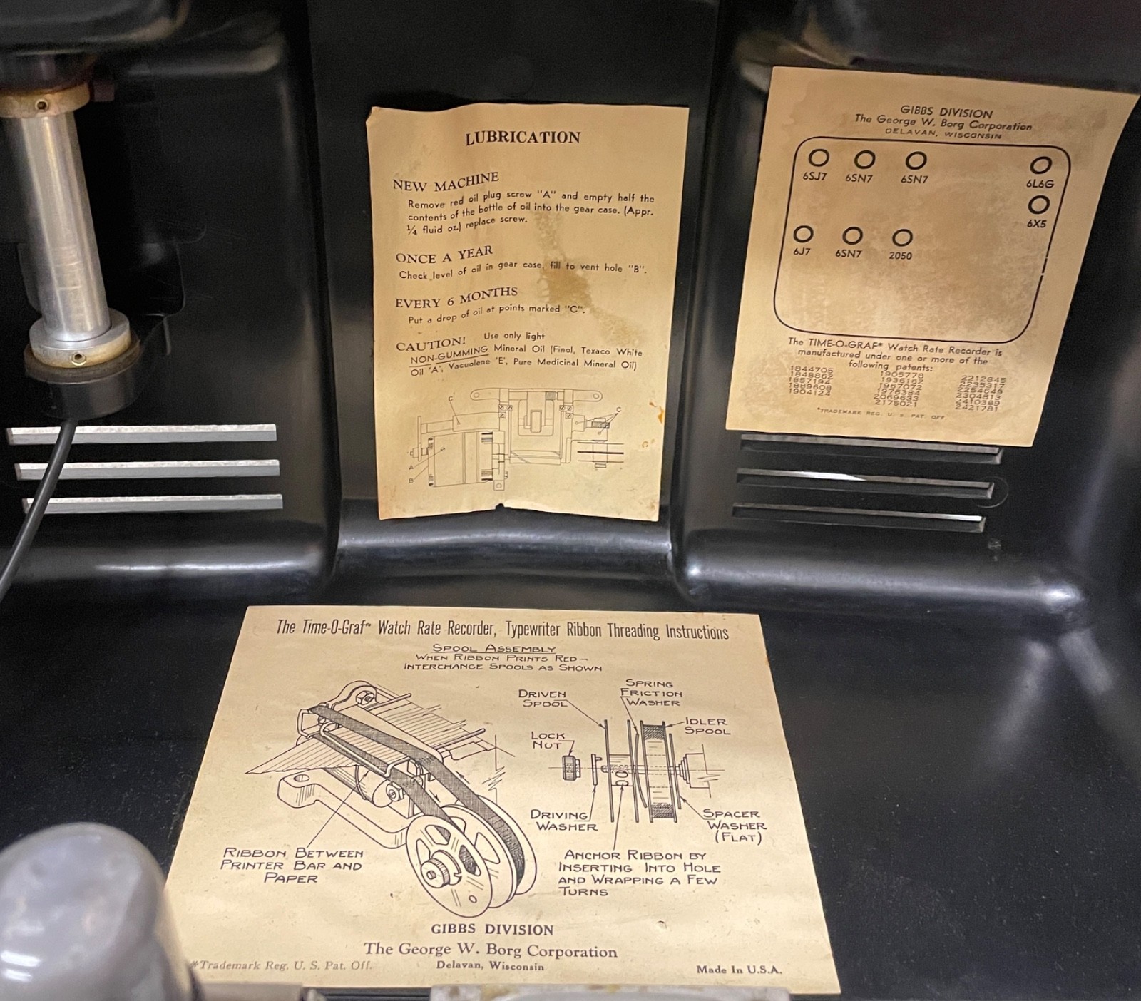 1949 Postwar Borg Paulson TIME-O-GRAF Timegrapher Machine Watchmaker Antique