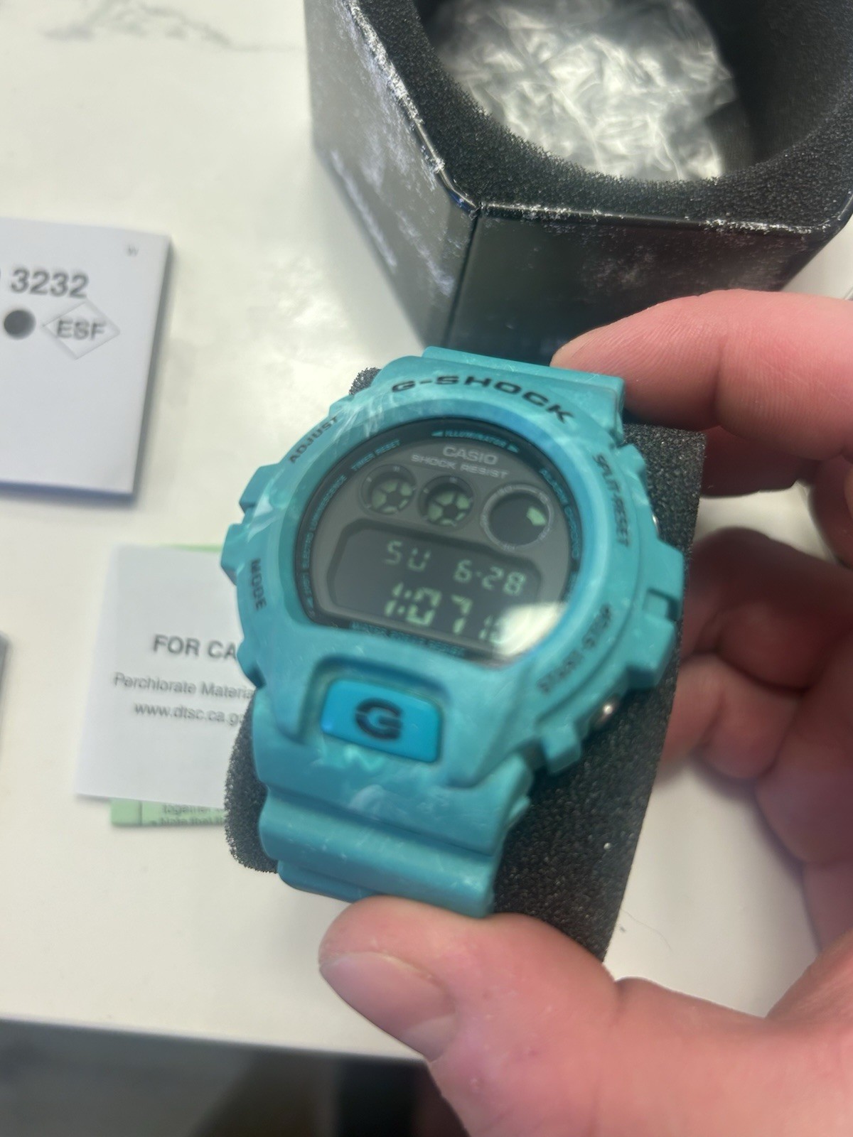 CASIO G-SHOCK DW-6900WS-2JF Ocean Wave Color Limited Model RARE, Tags, Complete