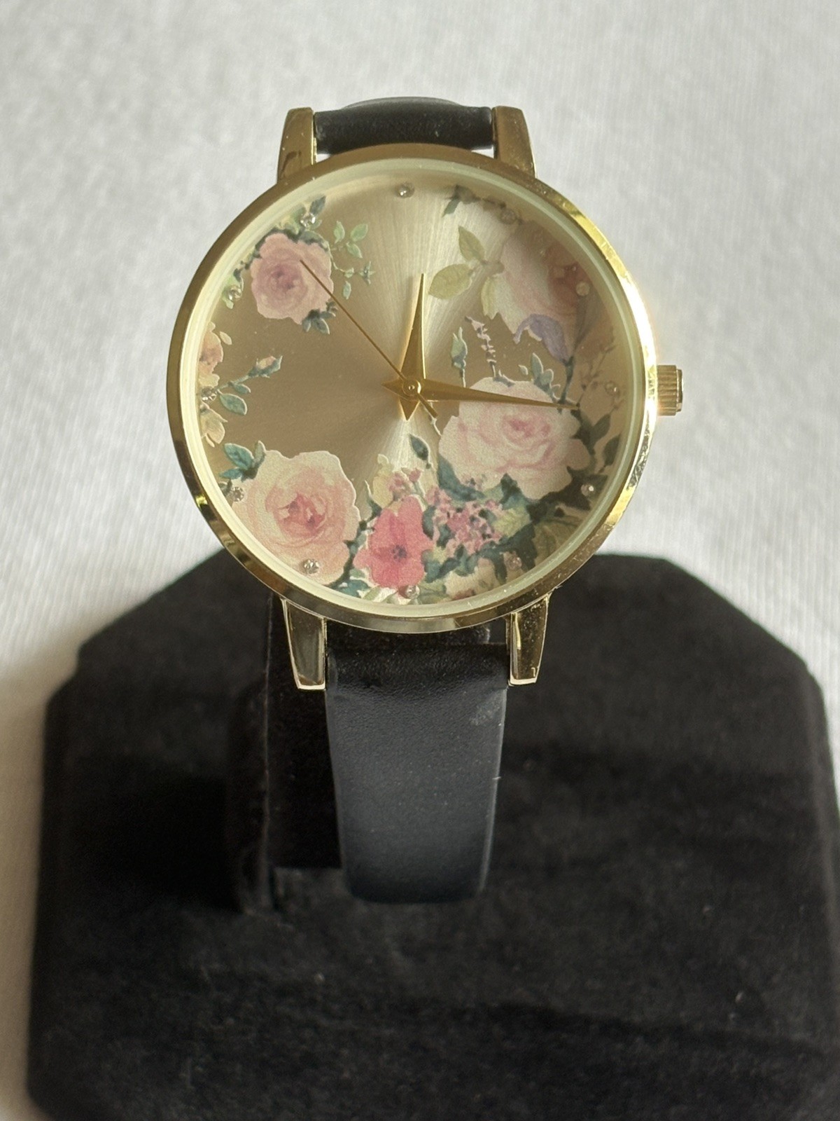 Jessica Carlyle 2156 Floral Roses Women’s Quartz Watch New Battery #123