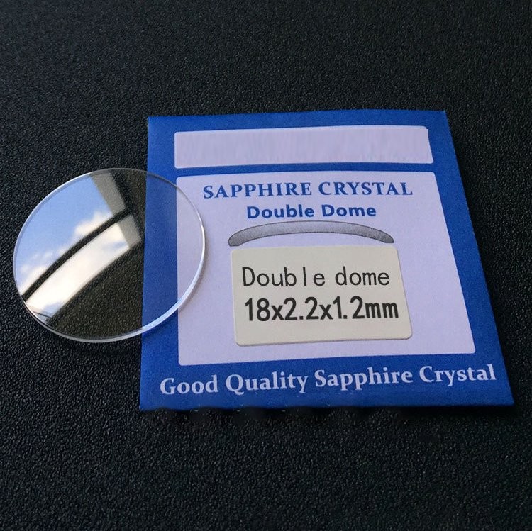 0.8/1.0/1.2/1.5/2.0/2.5/3.0mm Sapphire Double Dome Watch Crystal Glass 16-45mm