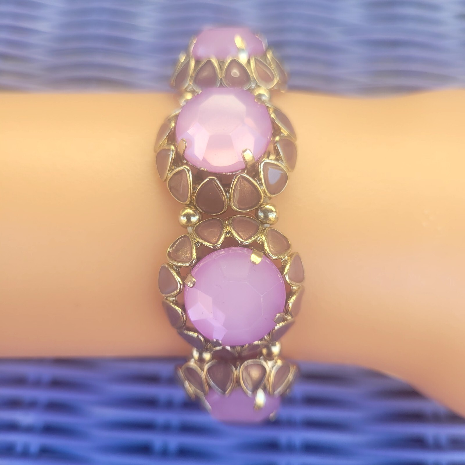 lavander flower bracelet