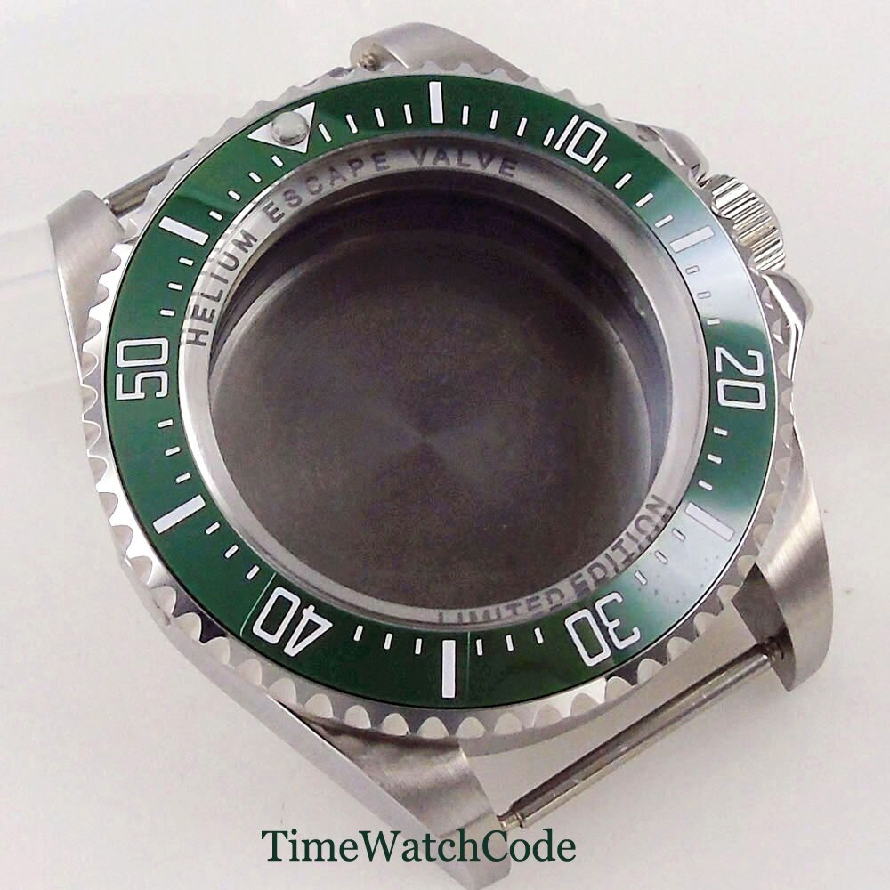 43mm Watch Case Fit SEA NH34 NH35 ETA2824 PT5000 ST2130 Ceramic/Aluminum Bezel