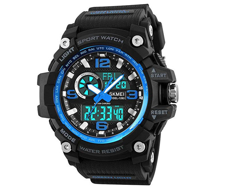 SKMEI Men’s Digital Analog Waterproof Sport Army Military Watch Wristwatch LED