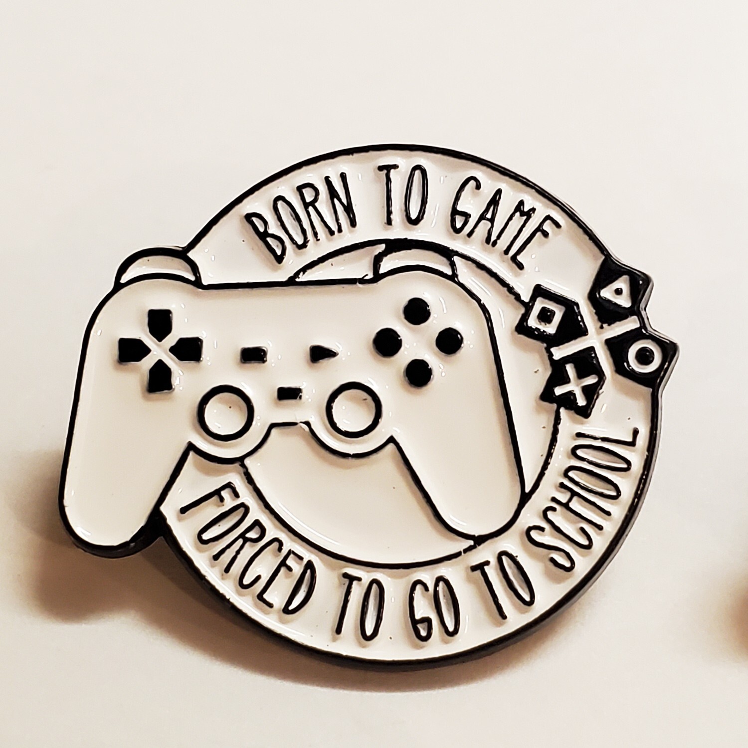 4 video game themed enamel pins – kids gamer gift pin set