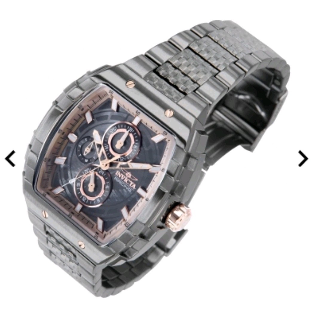 Invicta – S1 Rally – Gunmetal / Rose Gold Multifunction Quartz Mens Watch