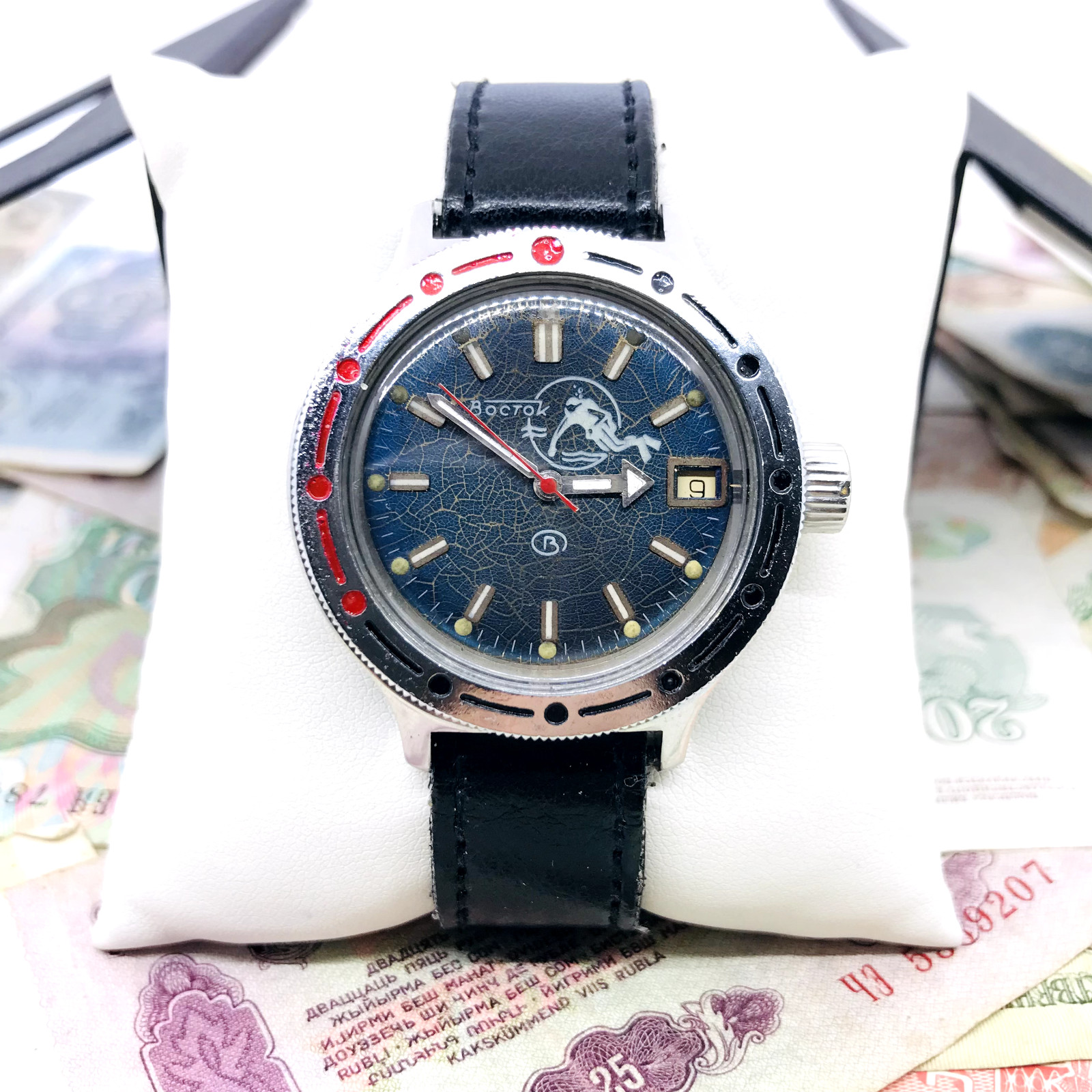 🤿 Amphibian Vostok Bubble diver Amphibia Wostok Watch 2416 1980s Service ⚓️