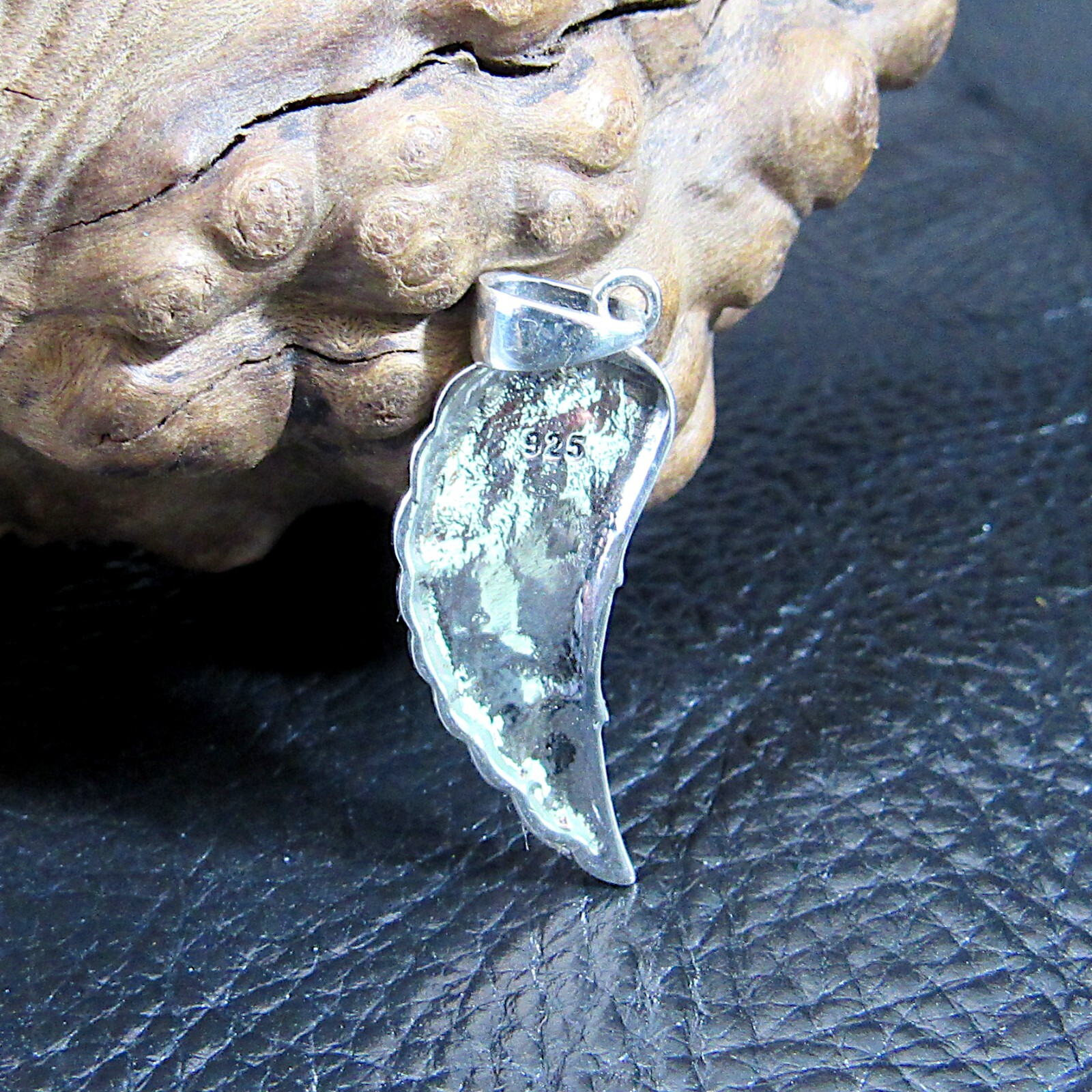 Handcrafted Solid 925 Sterling Silver ANGEL WING Pendant Hope & Protection Charm