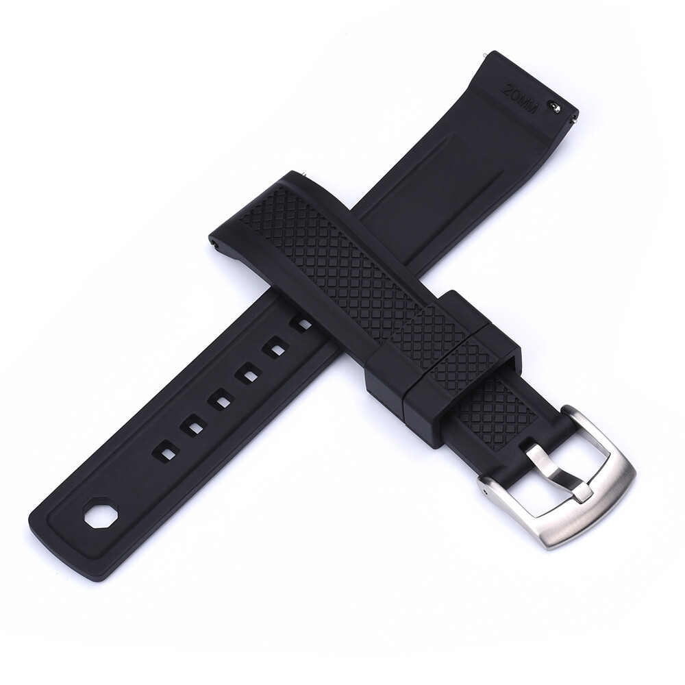 FKM Rubber Summit Style Strap – Quick Release Spring Bars & Locking Keeper