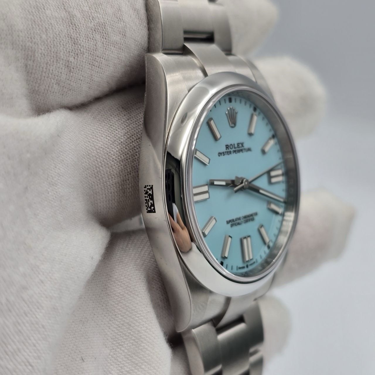 NEW STICKERED 2021 Rolex Oyster Perpetual 41mm Turquoise Blue 124300 BOX
