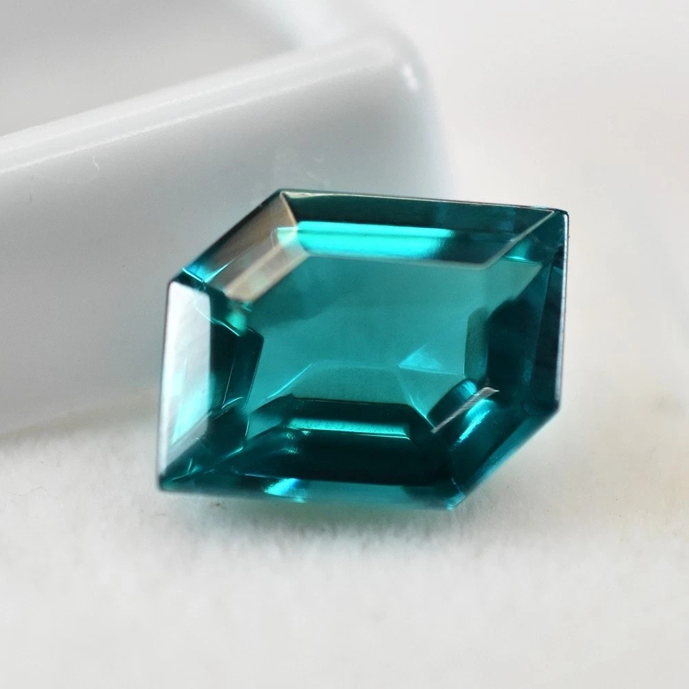 9.18 Ct Fancy Cut Natural Green Tourmaline Certified Jewelry Stone