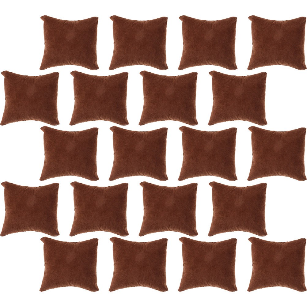 20Pcs Small Watch Display Pillows Soft Velvet Cushions for Bracelets Watches