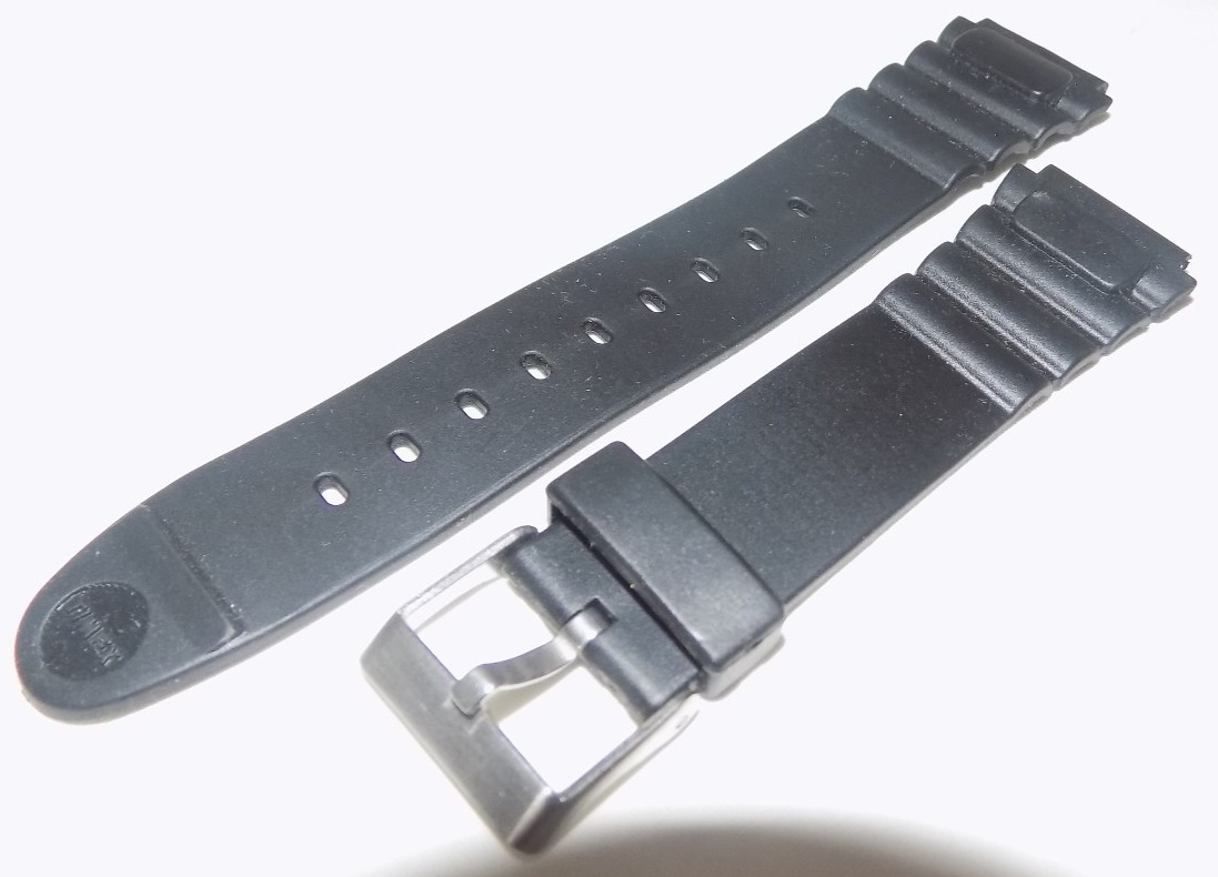 8 3/8″ 183mm Length Black Water Resistant Sport 18mm Watch Band Fits Digital LED