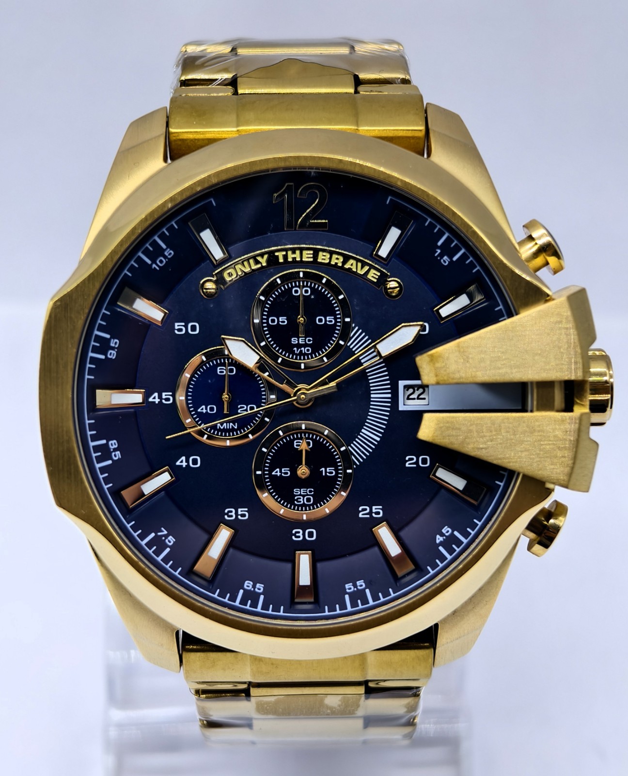 Awesome Diesel 10 Bar ”ONLY THE BRAVE” Chronograph Quartz Men’s Wrist Watch