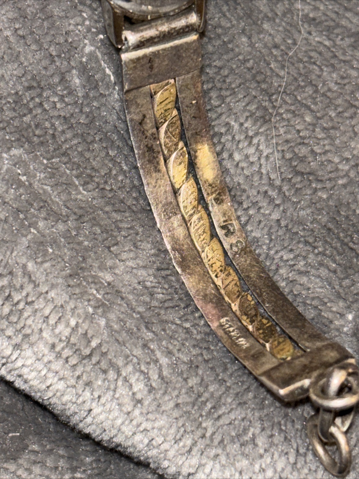 Roger Skeet Jr Sterling silver Watch Band New Battery