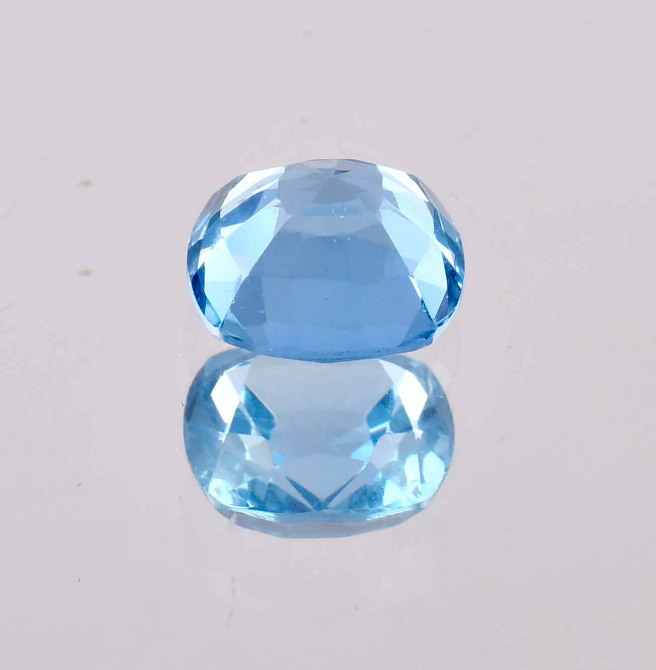 Flawless 7 x 7 mm Natural Blue Tourmaline 2.50 Ct GIT Certified Loose Gemstone