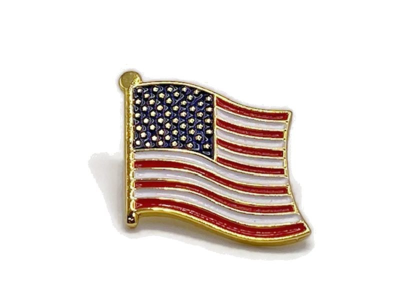 American US Flag Lapel Pins Made In USA Ships Free – Choose Your Style