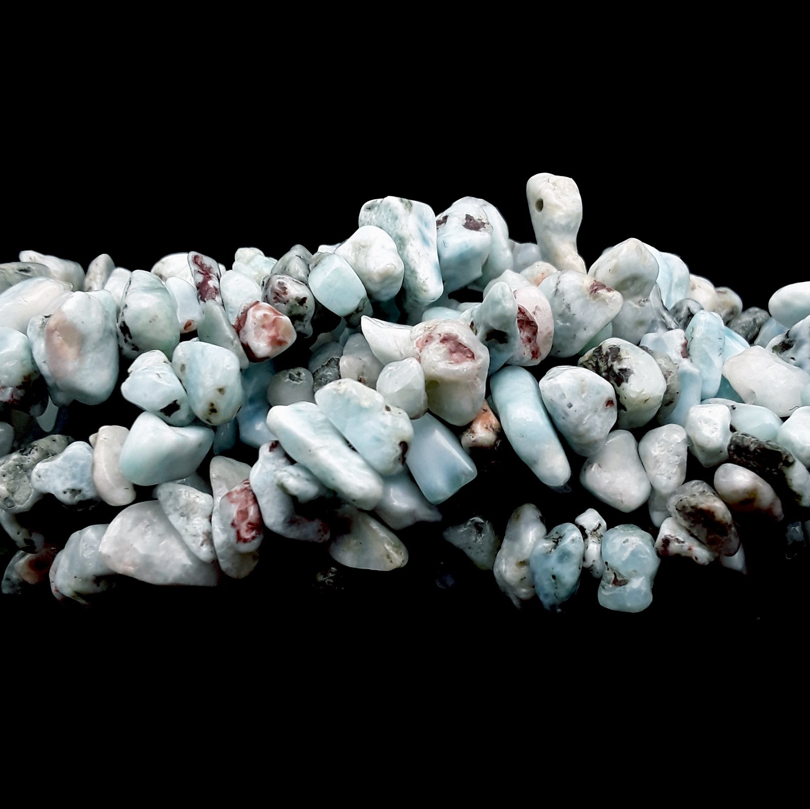 Larimar Irregular Pebble Nugget Chips Beads Size 7-8mm 34″ Strand