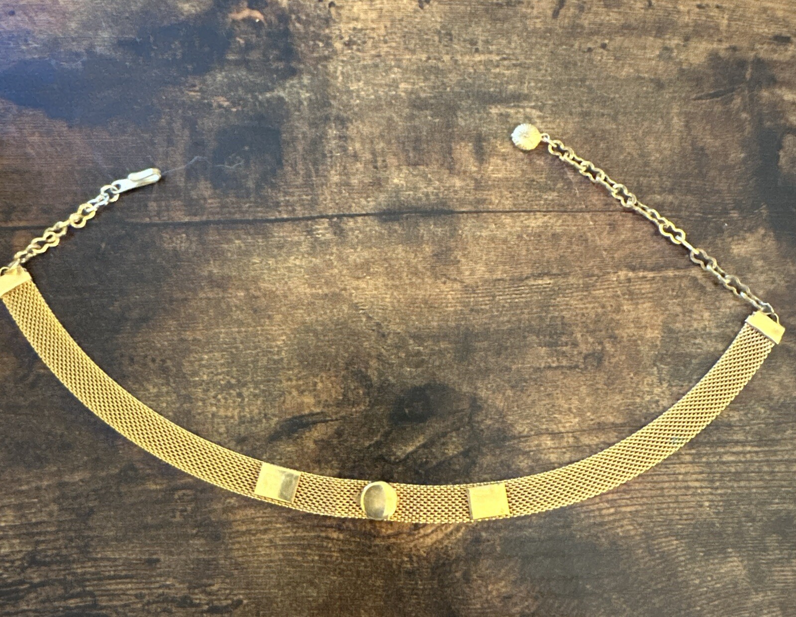 Choker – Mesh Gold Tone – Not Signed