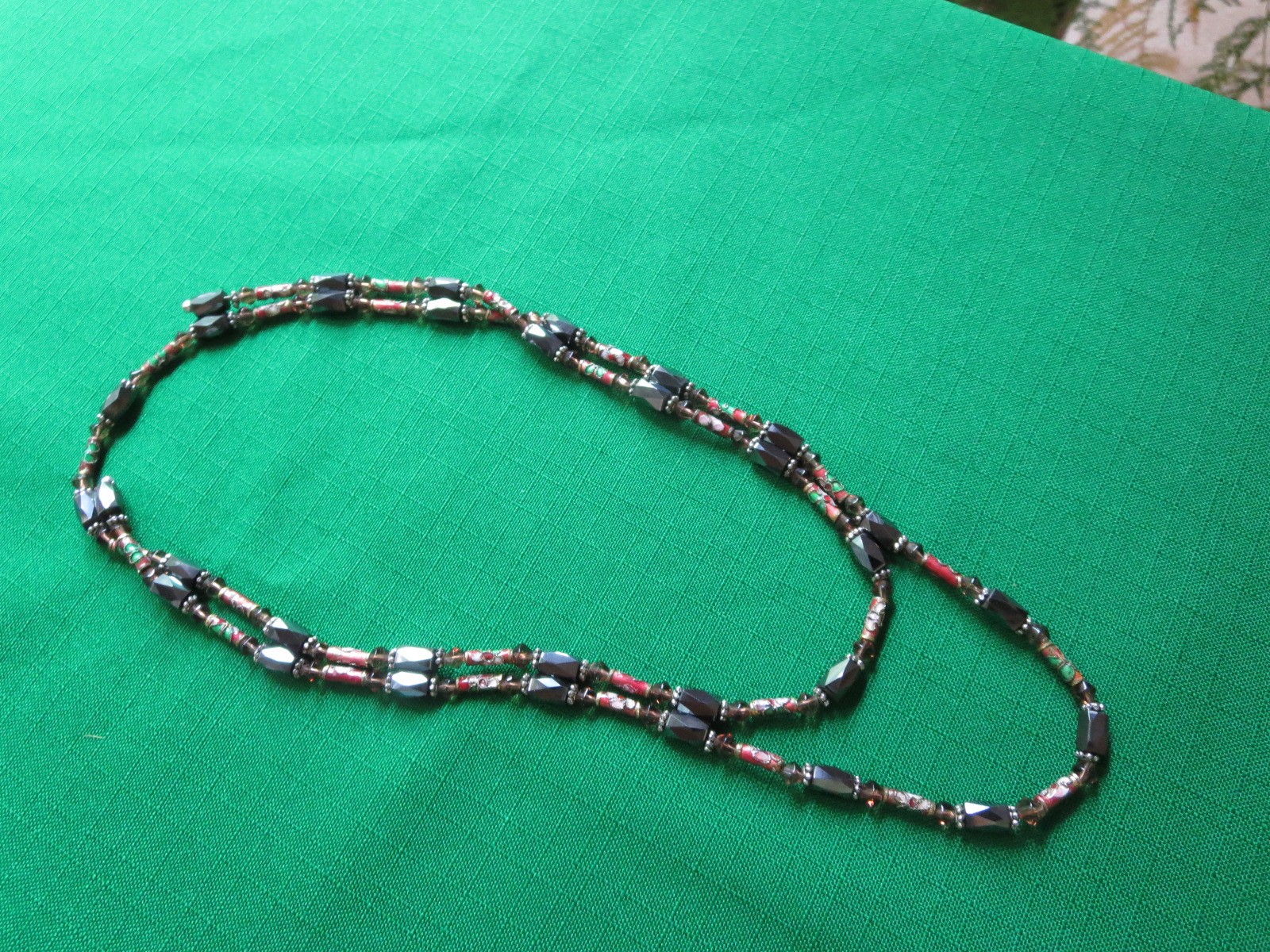 Magnetized Hematite Bead Necklaces 36″ & 20″ Multicolor Arthritis Pain Ttherapy