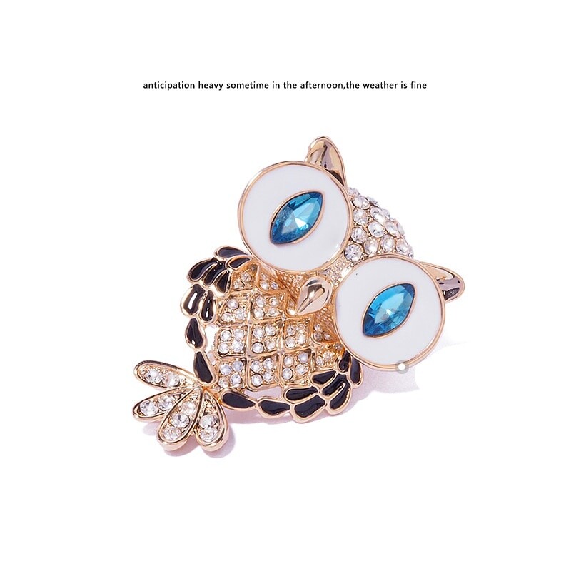 High-end Owl Brooch Cute Trend Personality Temperament Corsage Accessories Pin
