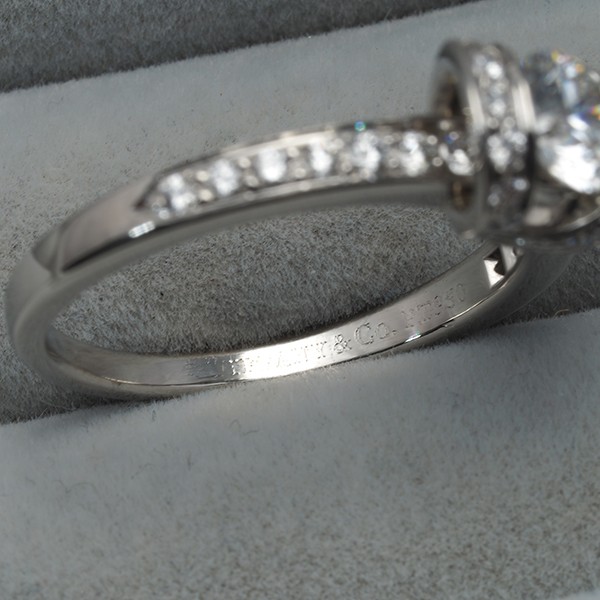 Auth Tiffany&Co. Ring Diamond 0.50ct F VVS2 EX Solitaire US6-6.25 Pt 950