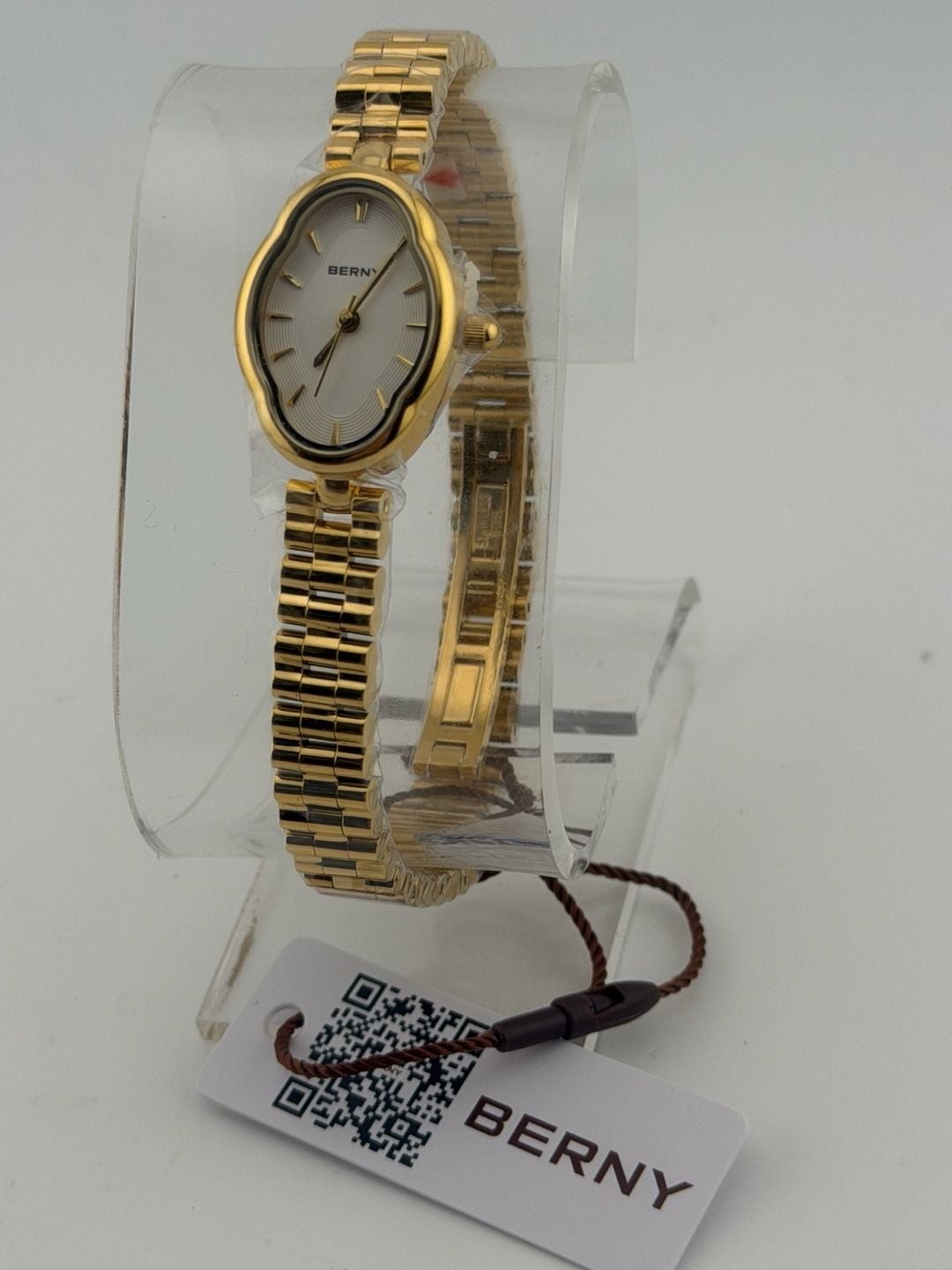 BERNY Women’s Quartz Dress Gold-Tone Watch 2946L-B 19mm Perfect Gift With Tags
