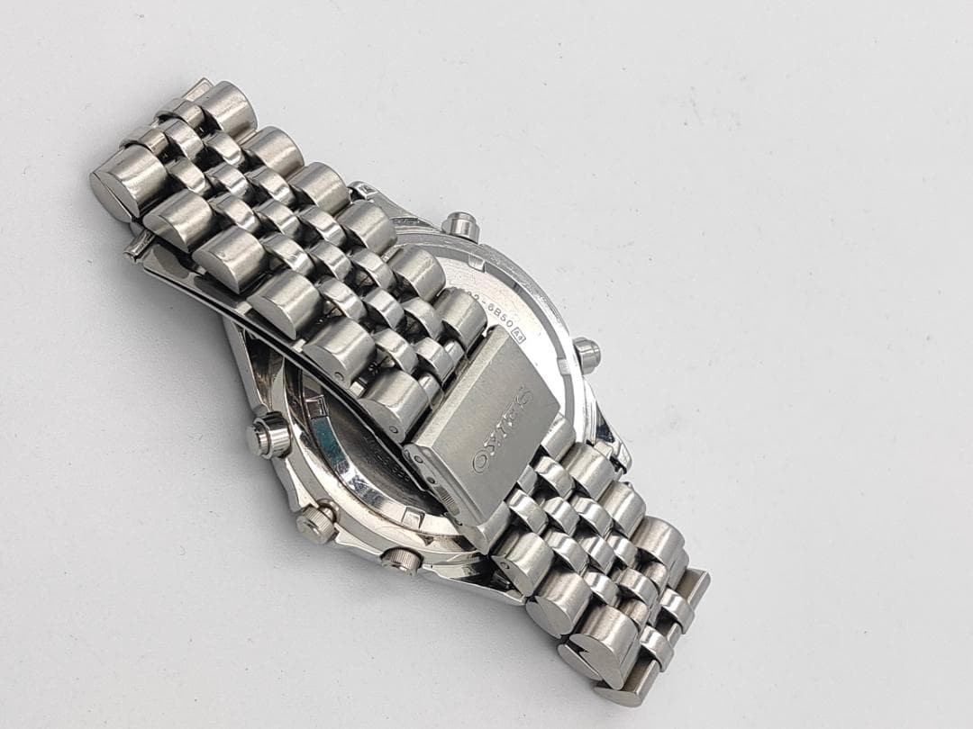 Vintage Seiko SQ100 Chronograph Alarm 7T32-6B50 Quartz JDM Overseas Rare | Japan