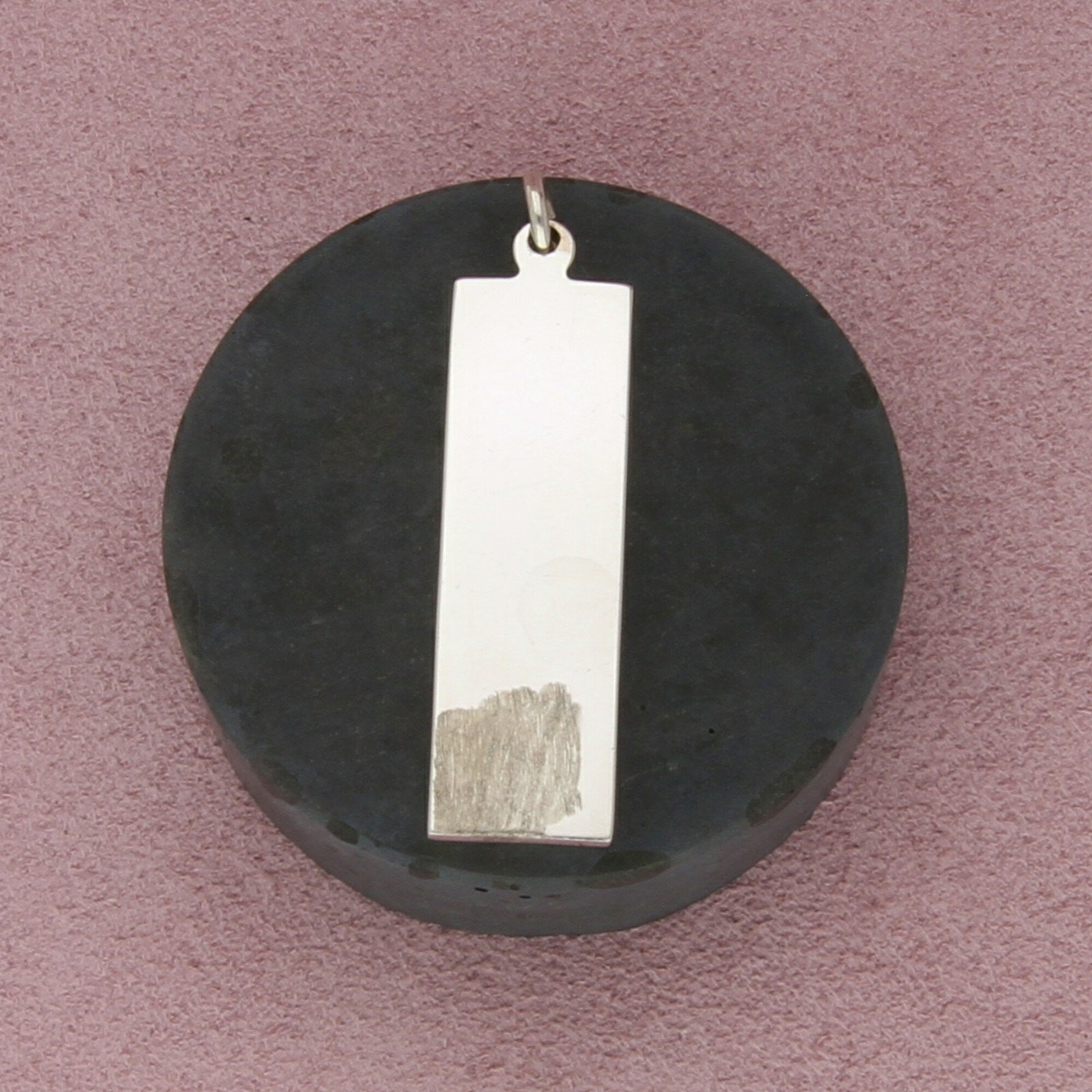 sterling silver vintage british 1 oz ingot bar pendant